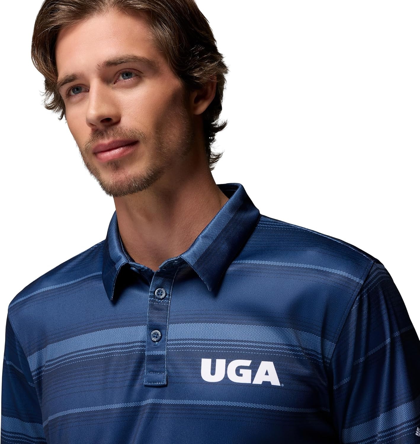 image:imageColumbia Mens Collegiate Super Terminal Tackle PoloUga Carbon
