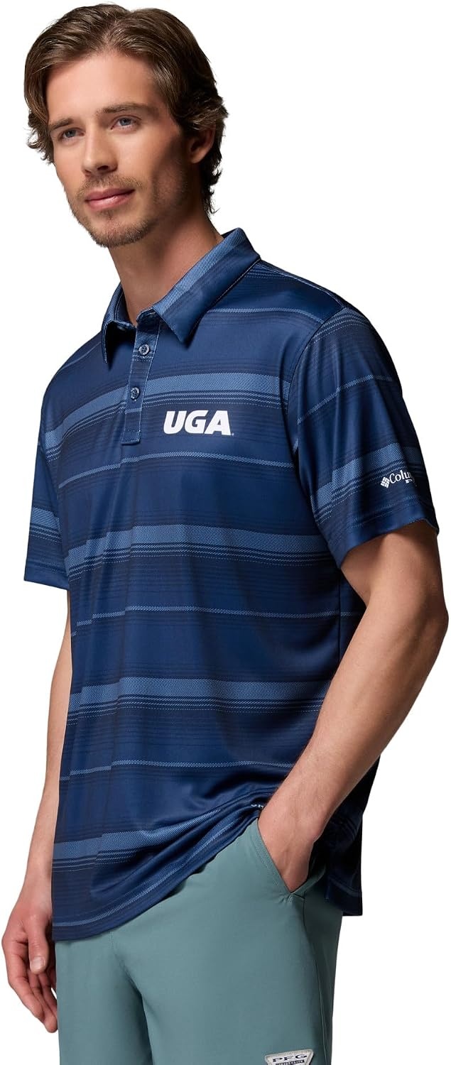 image:imageColumbia Mens Collegiate Super Terminal Tackle PoloUga Carbon