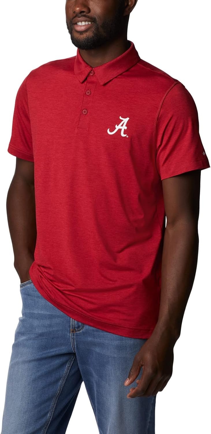 image:imageColumbia Mens Collegiate Tech Trail PoloAla Red Velvet