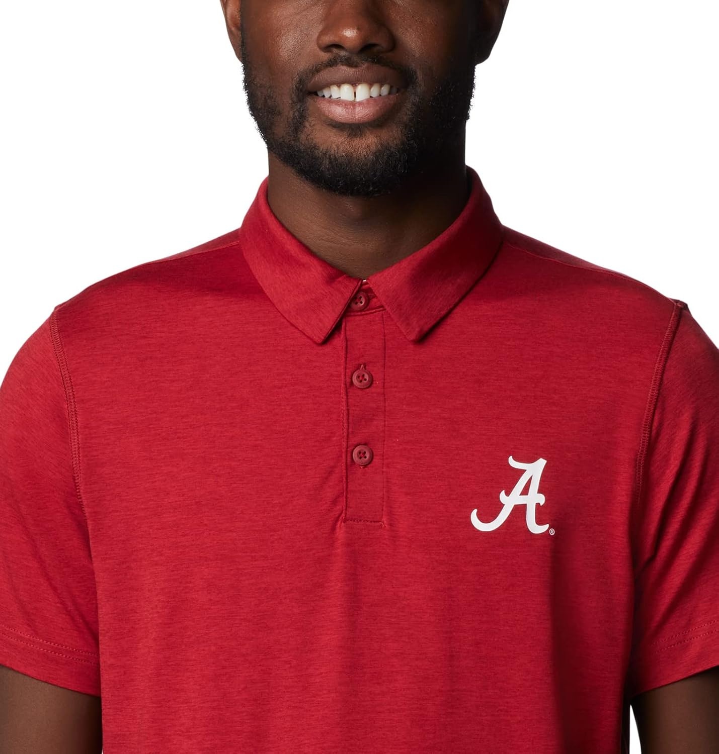 image:imageColumbia Mens Collegiate Tech Trail PoloAla Red Velvet