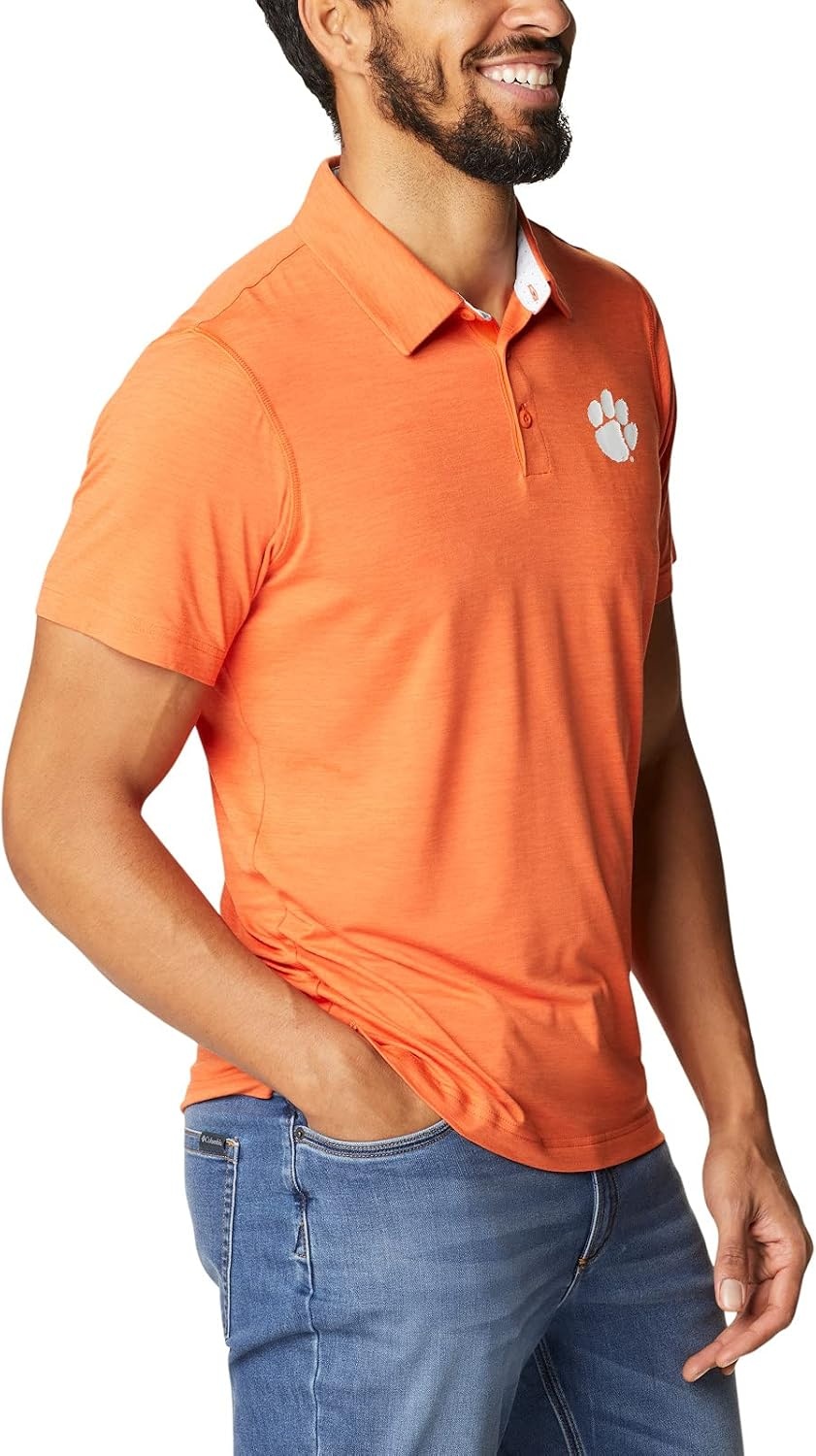 image:imageColumbia Mens Collegiate Tech Trail PoloCle Spark Orange