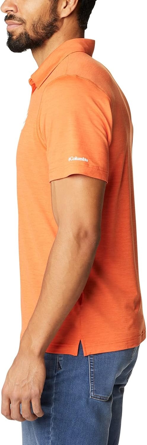 image:imageColumbia Mens Collegiate Tech Trail PoloCle Spark Orange