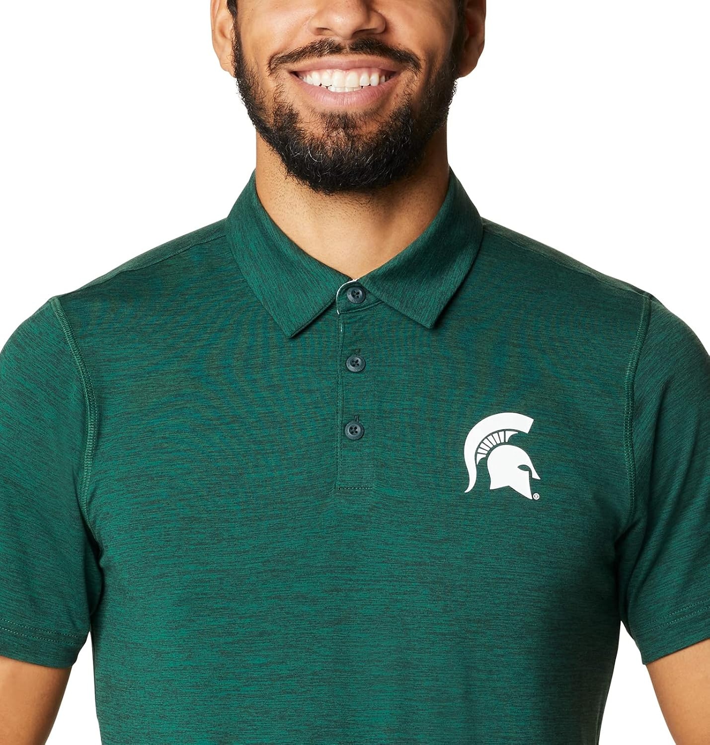 image:imageColumbia Mens Collegiate Tech Trail PoloMs Spruce