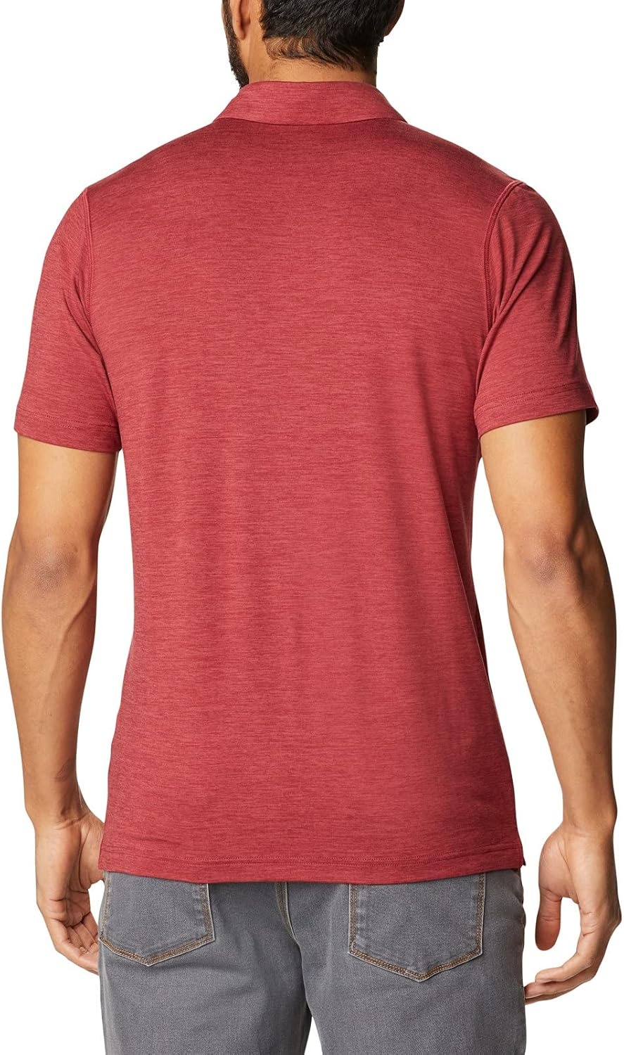 image:imageColumbia Mens Collegiate Tech Trail PoloSc Beet