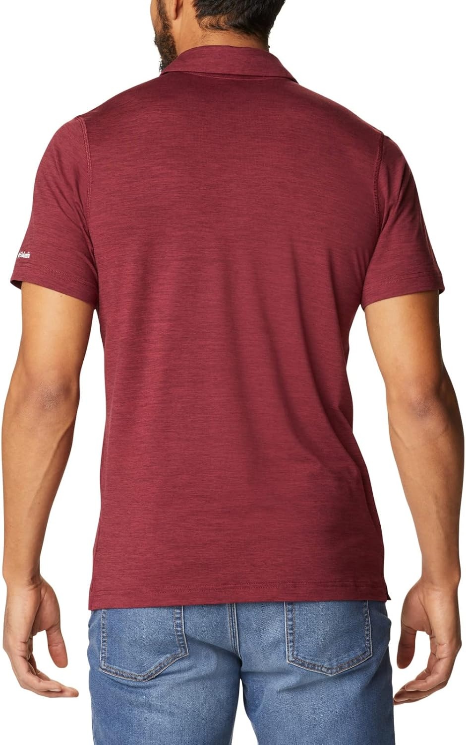 image:imageColumbia Mens Collegiate Tech Trail PoloTam Deep Maroon