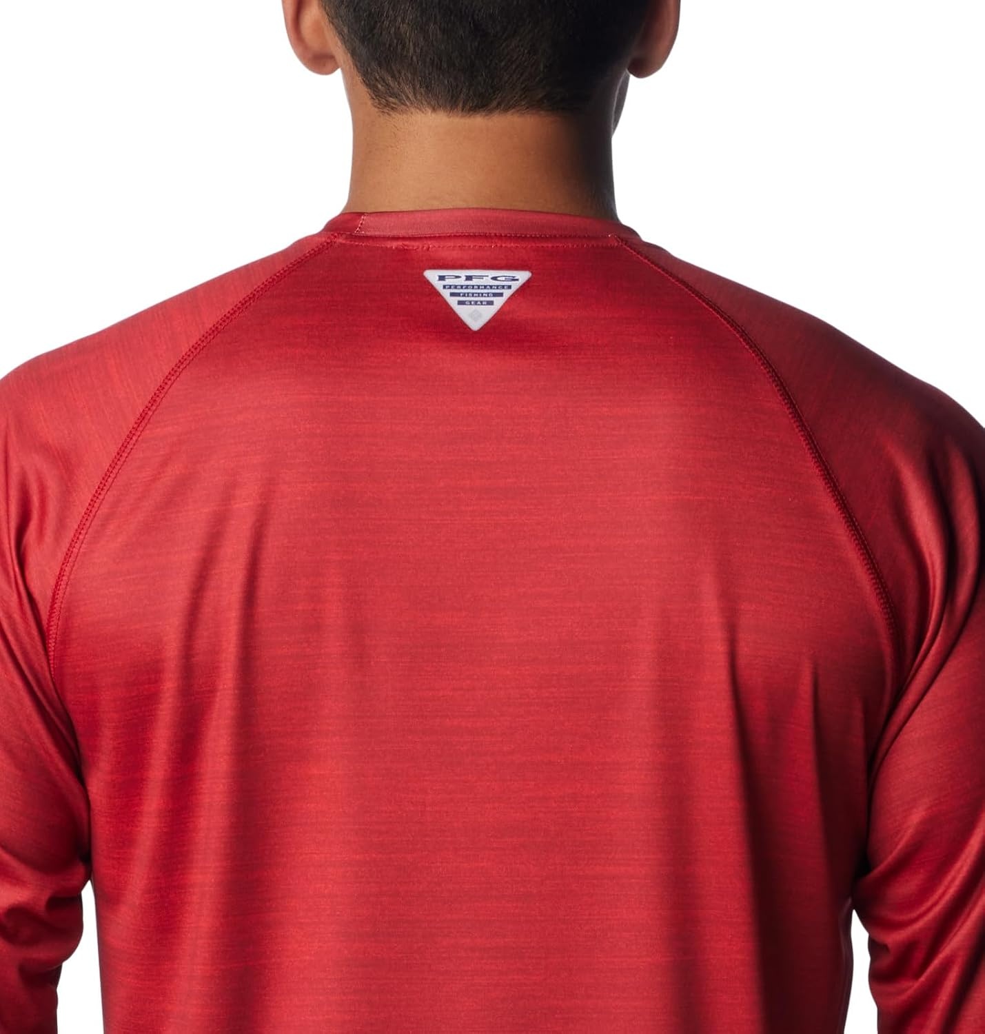 image:imageColumbia Mens Collegiate Terminal Tackle Heather Long Sleeve ShirtArk Red Velvet Heather