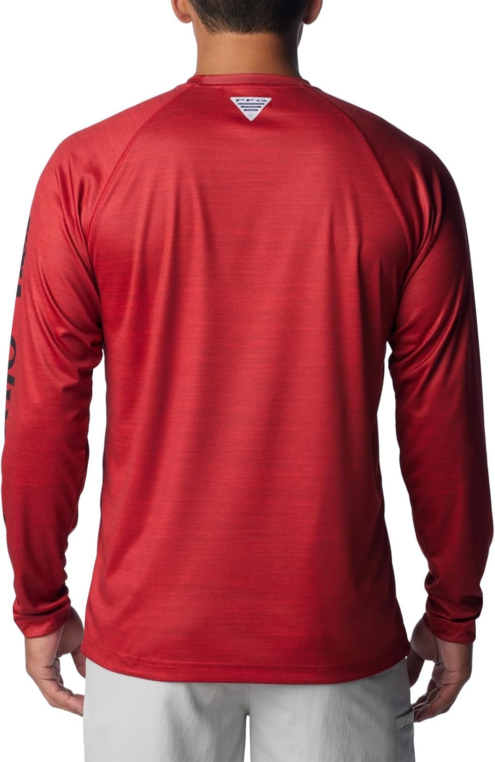 image:imageColumbia Mens Collegiate Terminal Tackle Heather Long Sleeve ShirtArk Red Velvet Heather