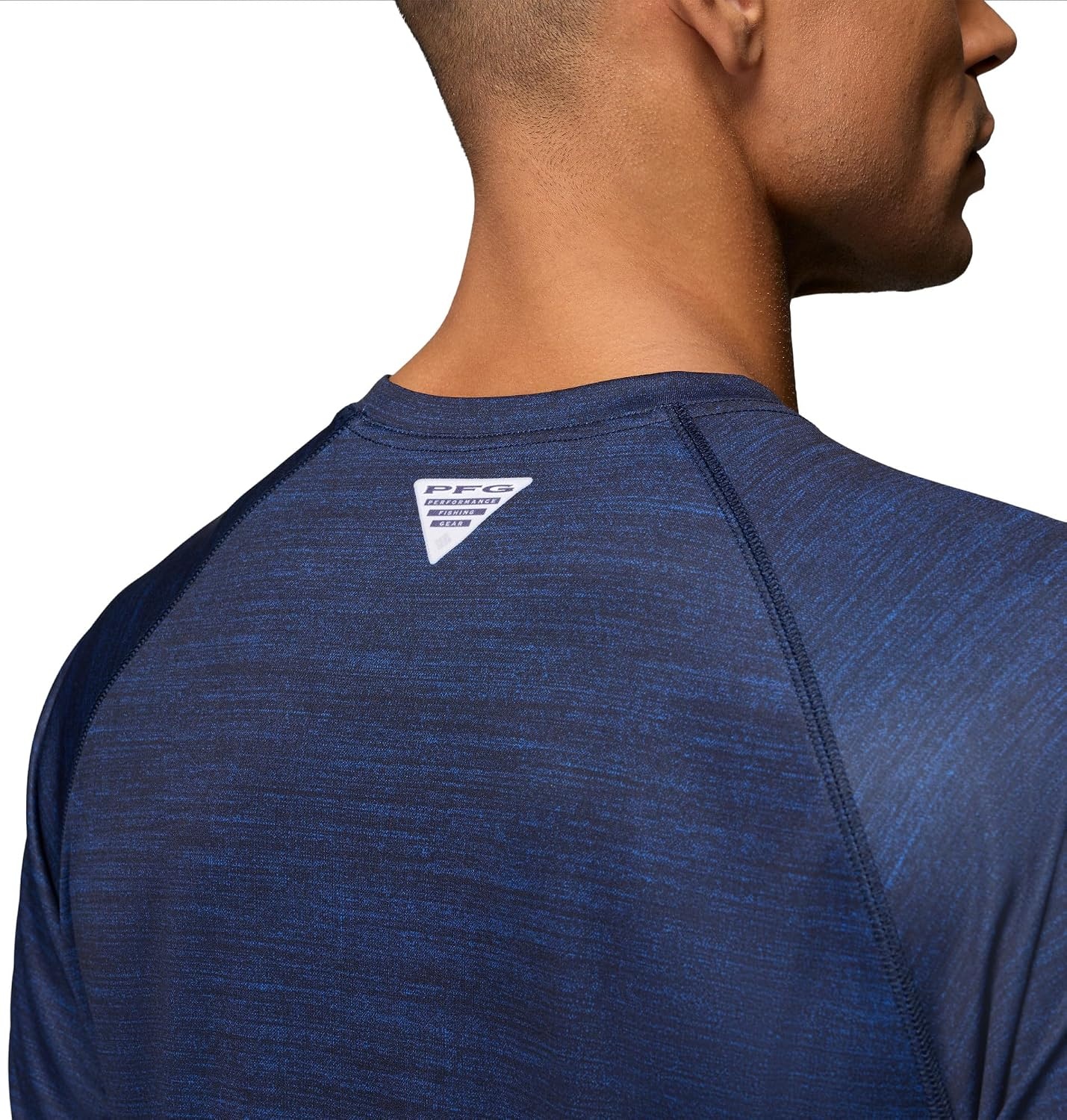 image:imageColumbia Mens Collegiate Terminal Tackle Heather Long Sleeve ShirtAub Collegiate Navy