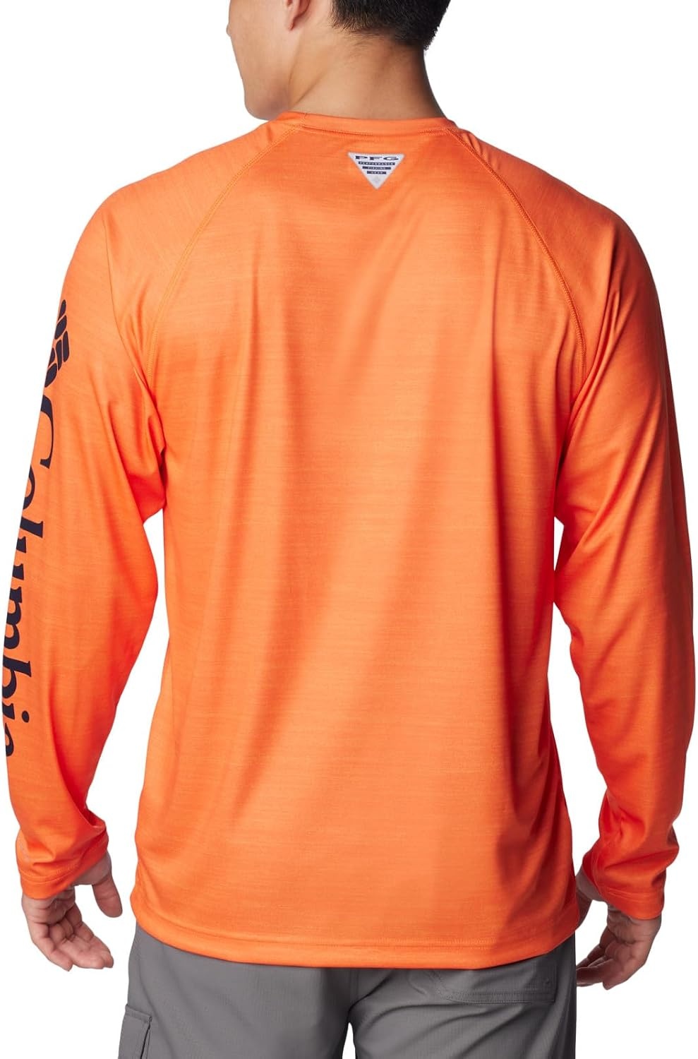 image:imageColumbia Mens Collegiate Terminal Tackle Heather Long Sleeve ShirtAub Spark Orange Heather