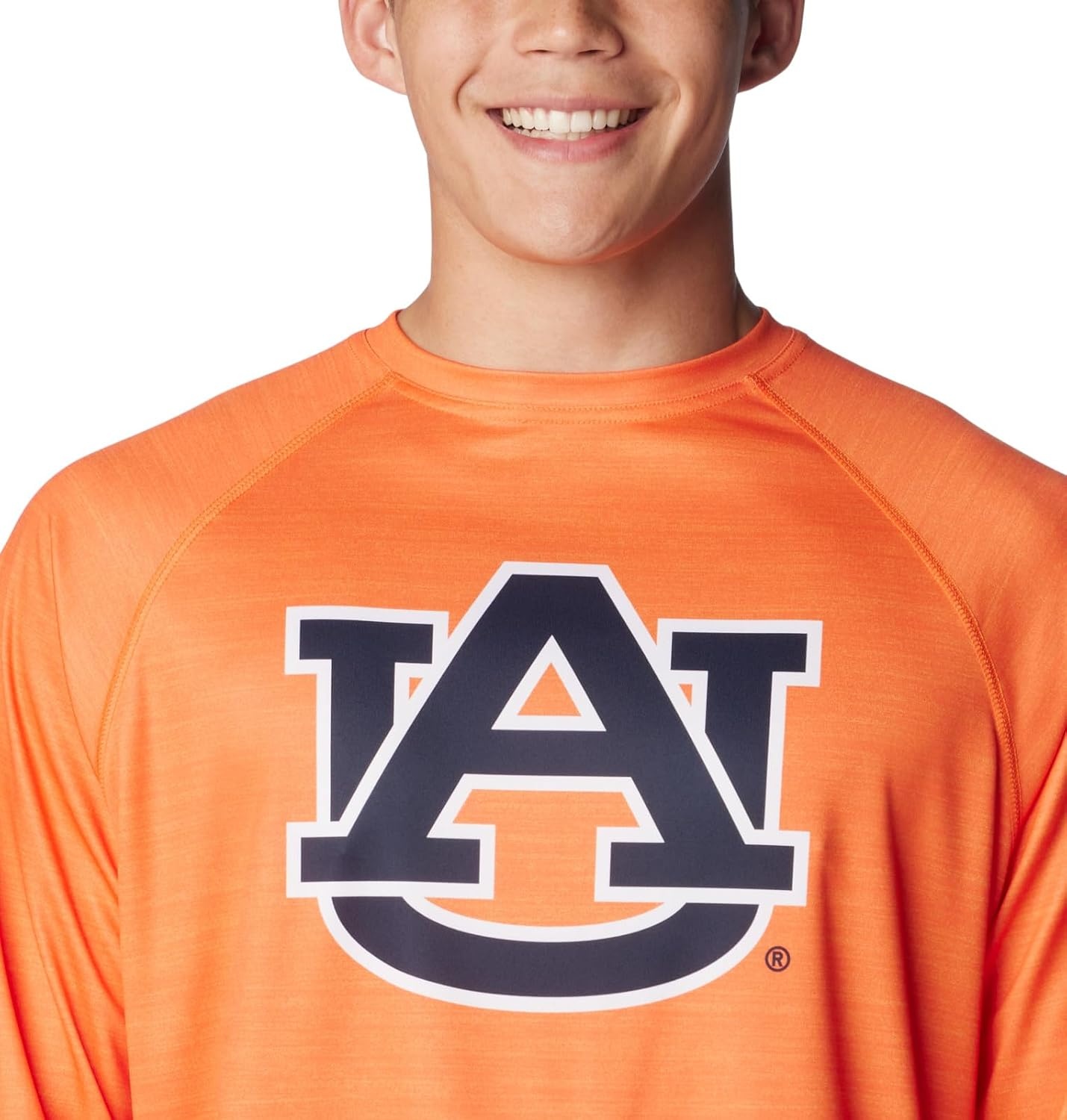 image:imageColumbia Mens Collegiate Terminal Tackle Heather Long Sleeve ShirtAub Spark Orange Heather