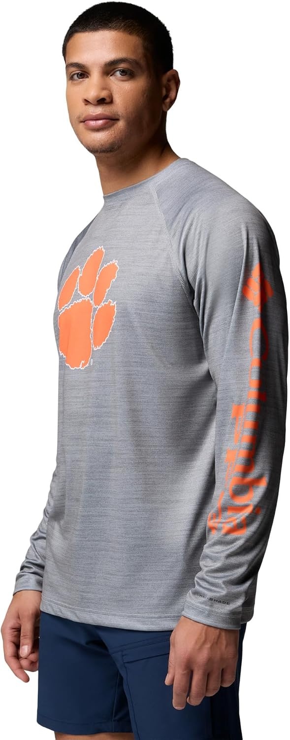 image:imageColumbia Mens Collegiate Terminal Tackle Heather Long Sleeve ShirtCle Columbia Grey Heather