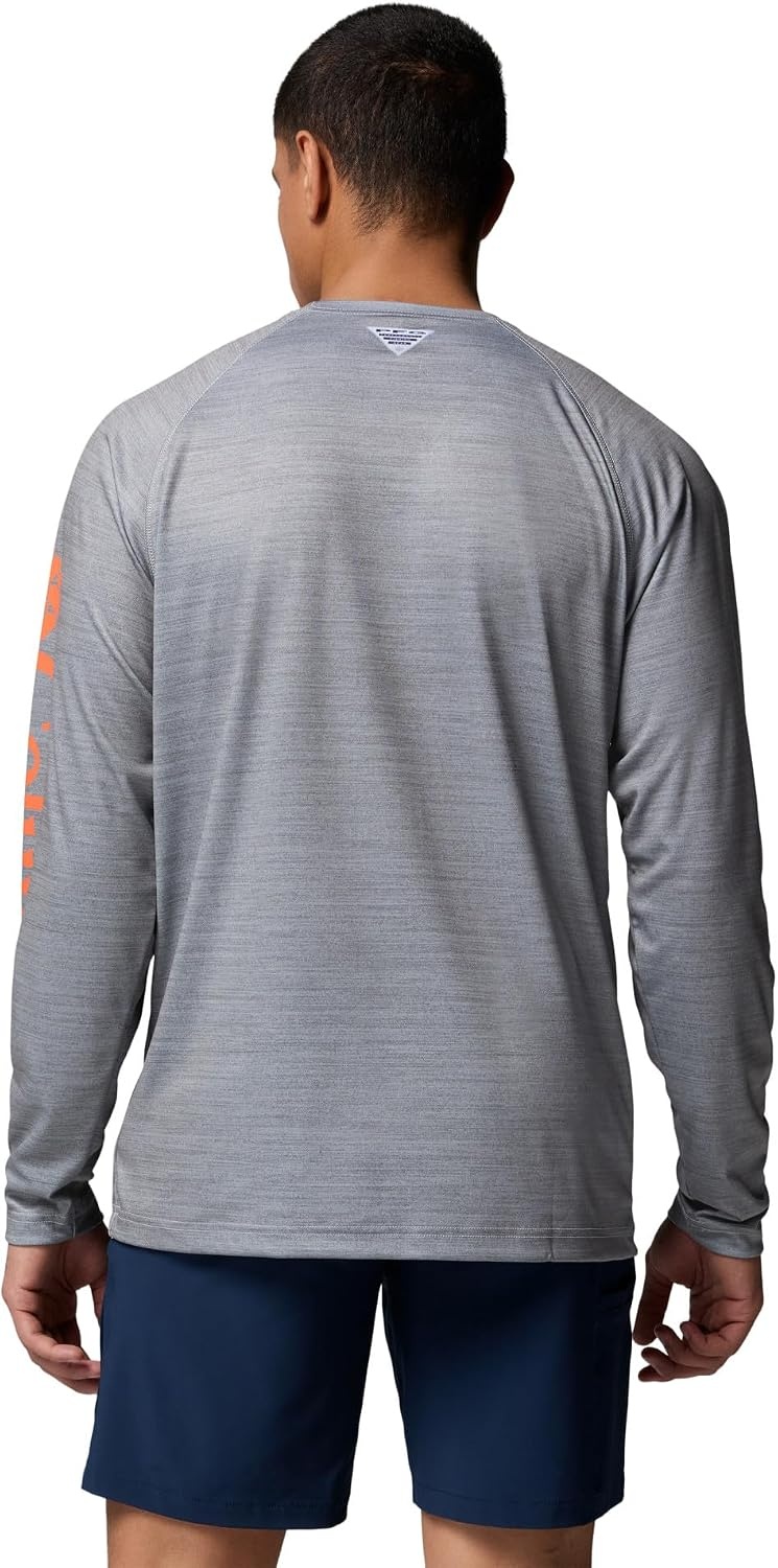 image:imageColumbia Mens Collegiate Terminal Tackle Heather Long Sleeve ShirtCle Columbia Grey Heather