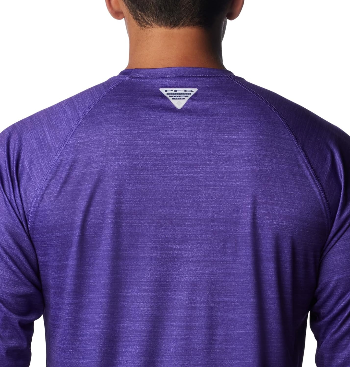 image:imageColumbia Mens Collegiate Terminal Tackle Heather Long Sleeve ShirtCle Vivid Purple Heather