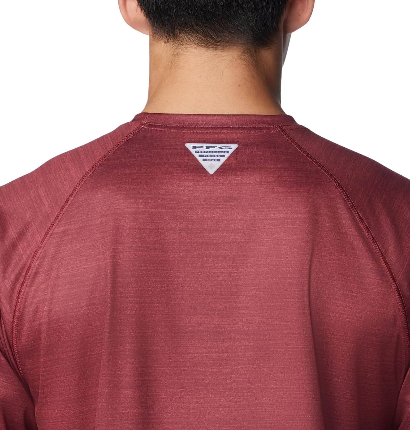 image:imageColumbia Mens Collegiate Terminal Tackle Heather Long Sleeve ShirtFsu Cabernet Heather