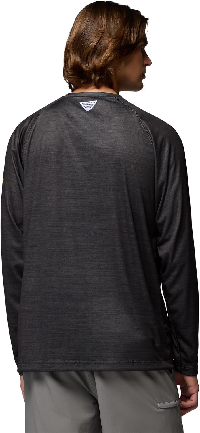 image:imageColumbia Mens Collegiate Terminal Tackle Heather Long Sleeve ShirtLsu Shark Heather
