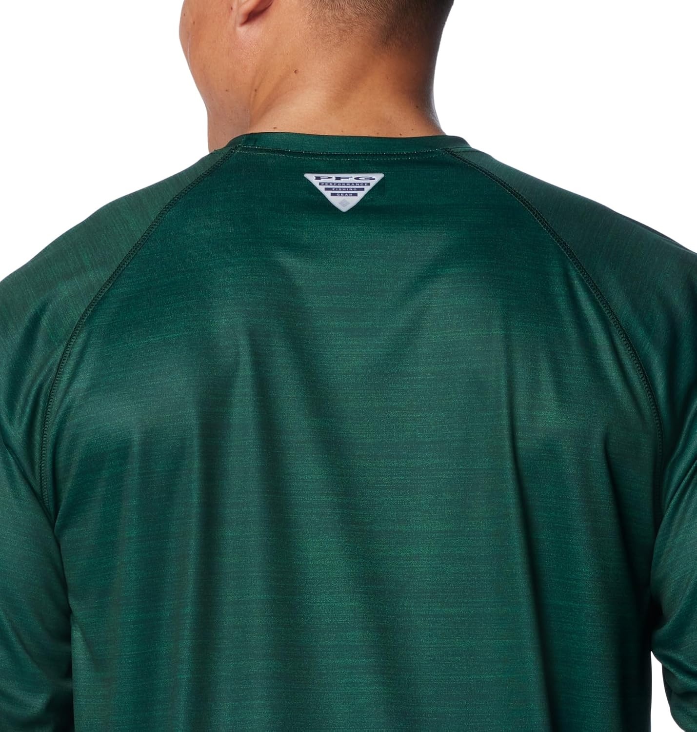 image:imageColumbia Mens Collegiate Terminal Tackle Heather Long Sleeve ShirtMs Spruce Heather