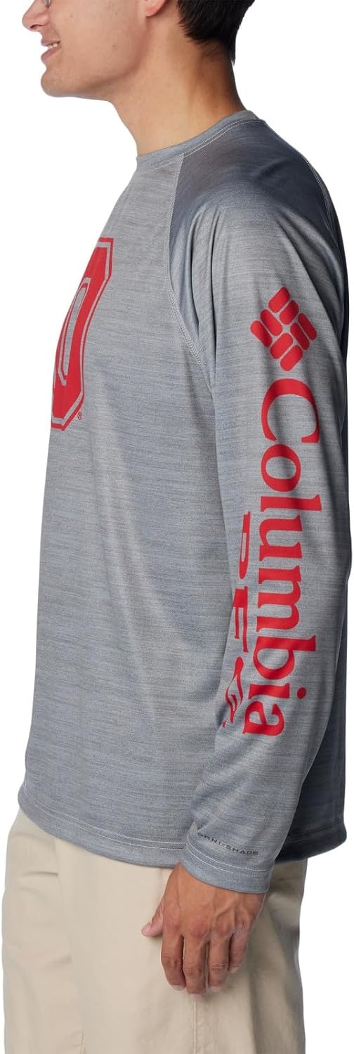 image:imageColumbia Mens Collegiate Terminal Tackle Heather Long Sleeve ShirtOs Columbia Grey Heather