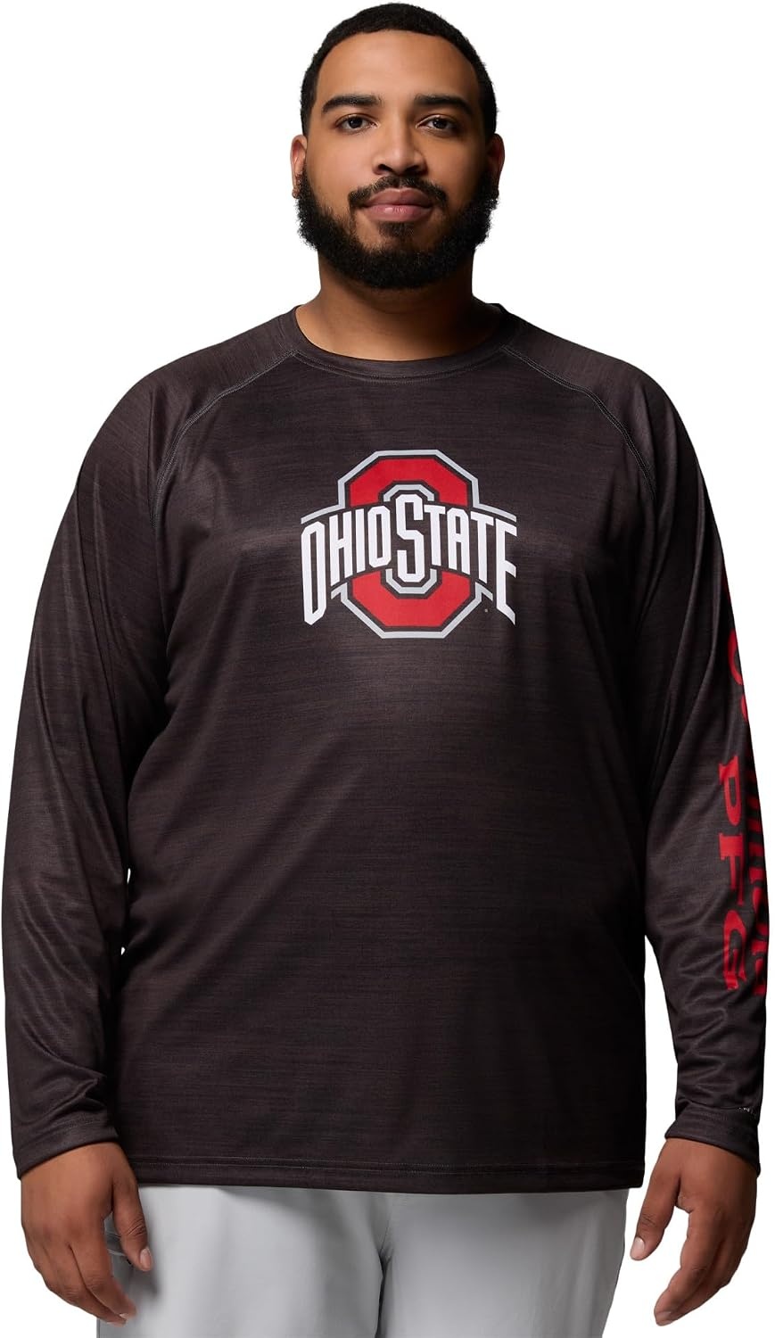 image:imageColumbia Mens Collegiate Terminal Tackle Heather Long Sleeve ShirtOs Shark Heather