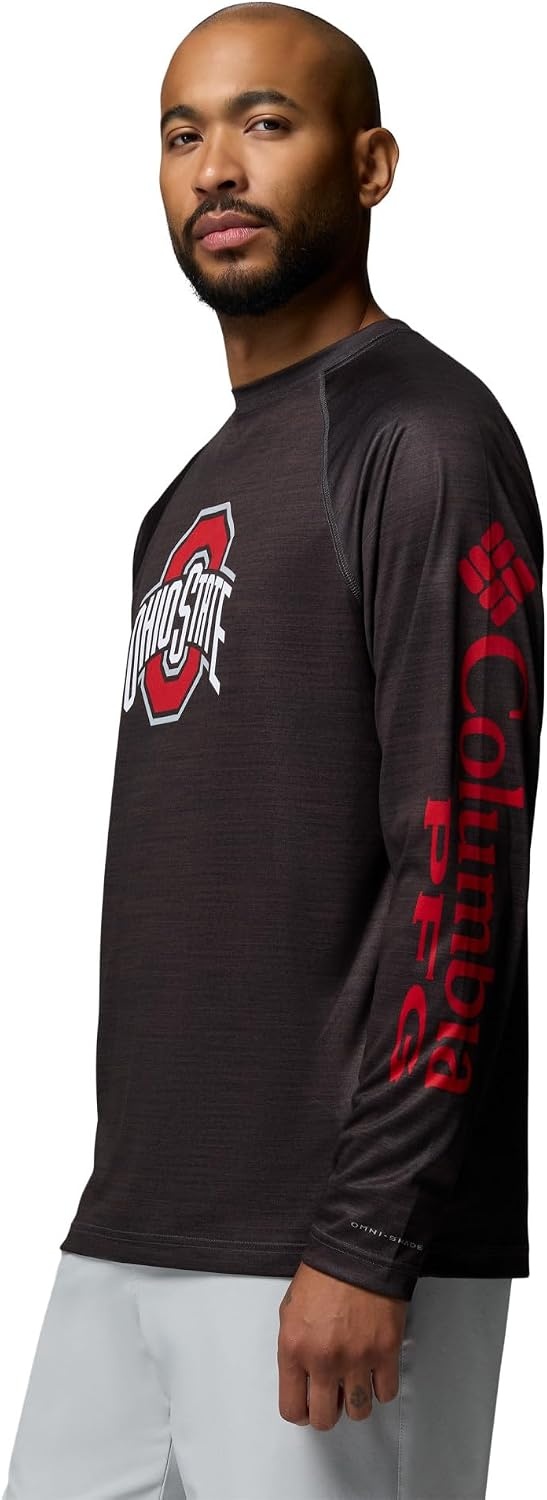 image:imageColumbia Mens Collegiate Terminal Tackle Heather Long Sleeve ShirtOs Shark Heather