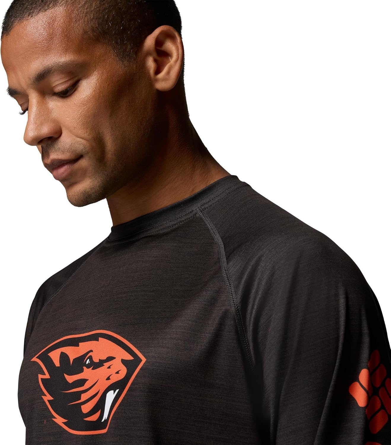 image:imageColumbia Mens Collegiate Terminal Tackle Heather Long Sleeve ShirtOsu Shark Heather