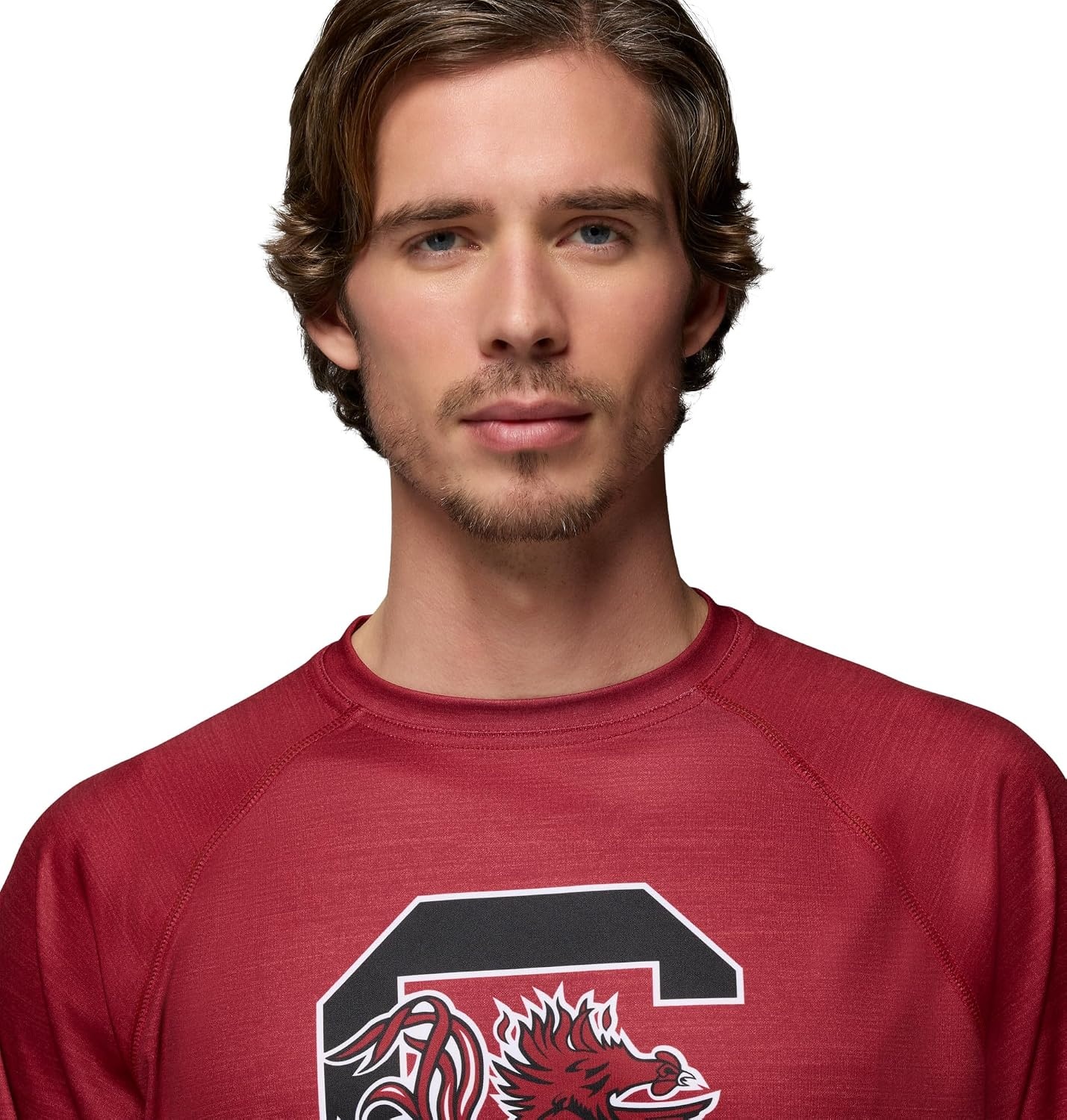 image:imageColumbia Mens Collegiate Terminal Tackle Heather Long Sleeve ShirtSc Beet Heather