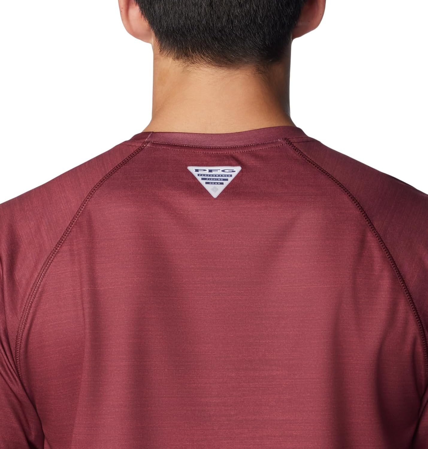 image:imageColumbia Mens Collegiate Terminal Tackle Heather Long Sleeve ShirtTam Deep Maroon Heather