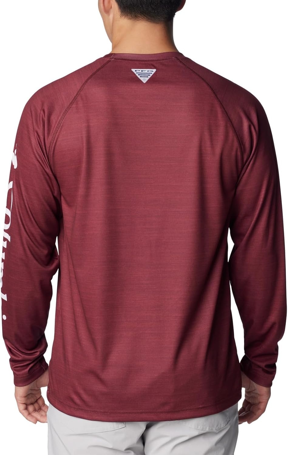 image:imageColumbia Mens Collegiate Terminal Tackle Heather Long Sleeve ShirtTam Deep Maroon Heather