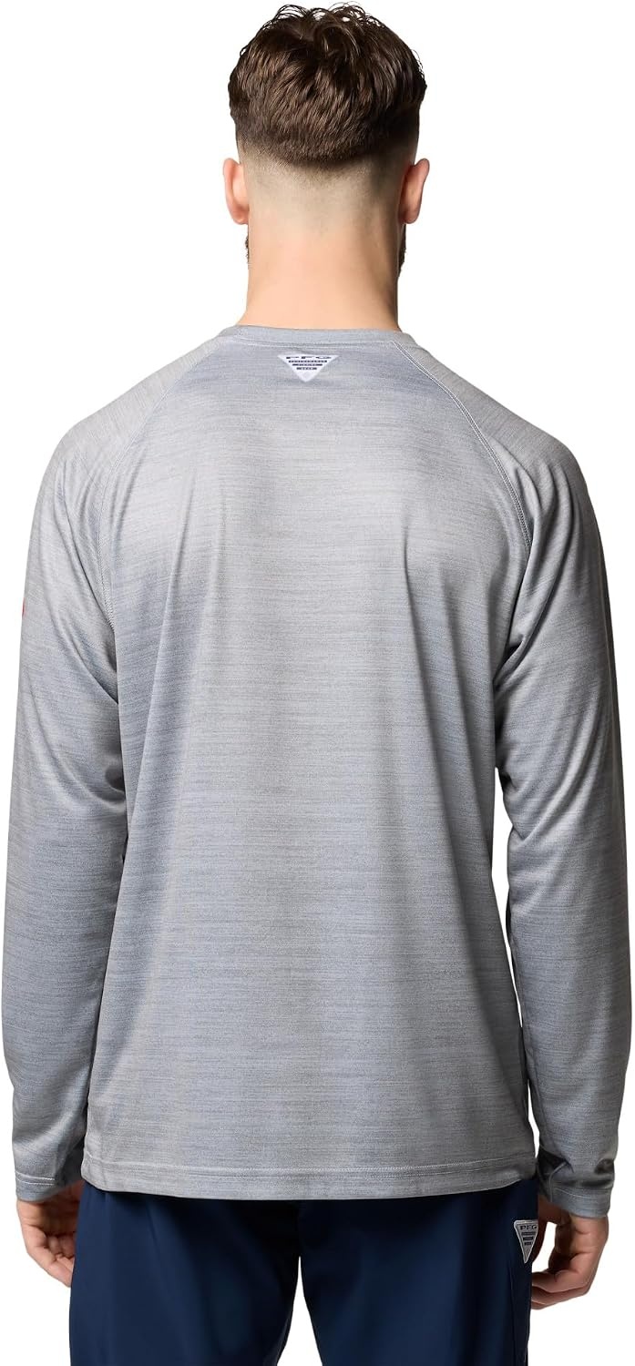 image:imageColumbia Mens Collegiate Terminal Tackle Heather Long Sleeve ShirtUga Columbia Grey Heather
