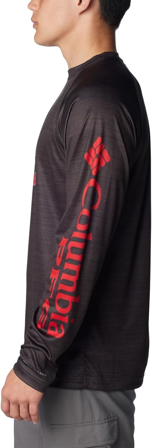 image:imageColumbia Mens Collegiate Terminal Tackle Heather Long Sleeve ShirtUga Shark Heather