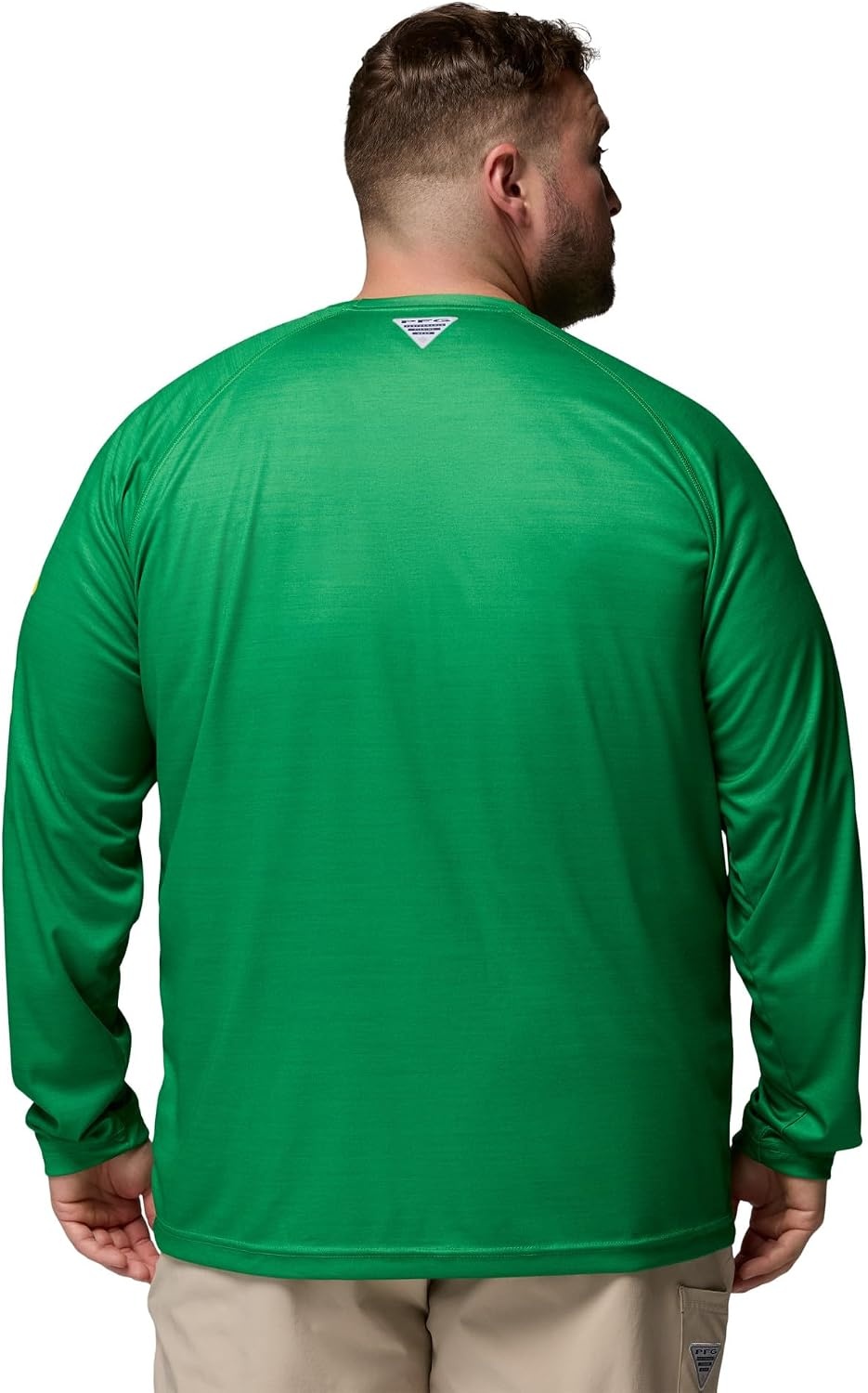 image:imageColumbia Mens Collegiate Terminal Tackle Heather Long Sleeve ShirtUo Fuse Green Heather