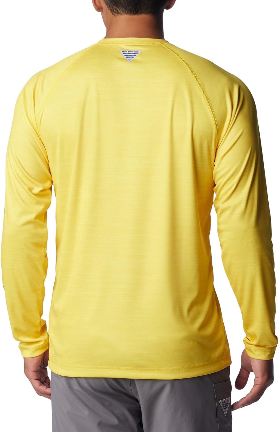 image:imageColumbia Mens Collegiate Terminal Tackle Heather Long Sleeve ShirtUo Yellow Glo Heather