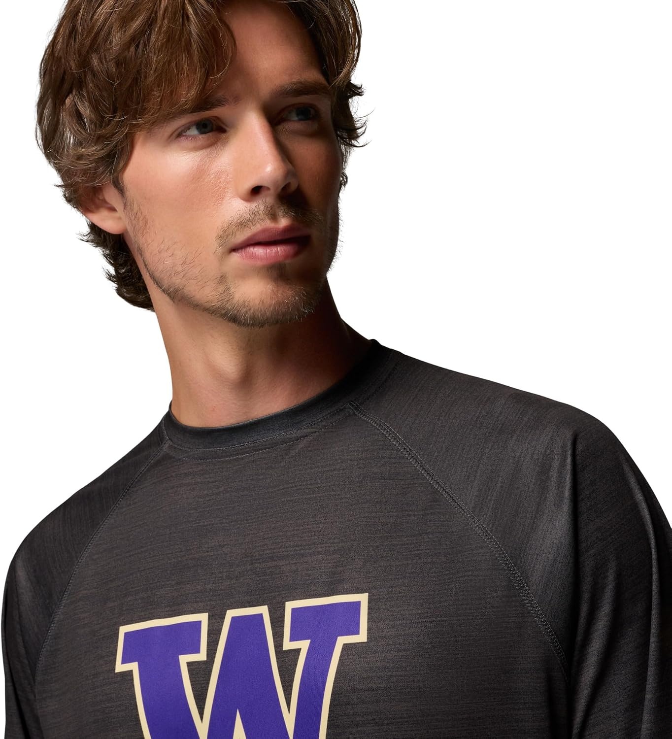 image:imageColumbia Mens Collegiate Terminal Tackle Heather Long Sleeve ShirtUw Shark Heather