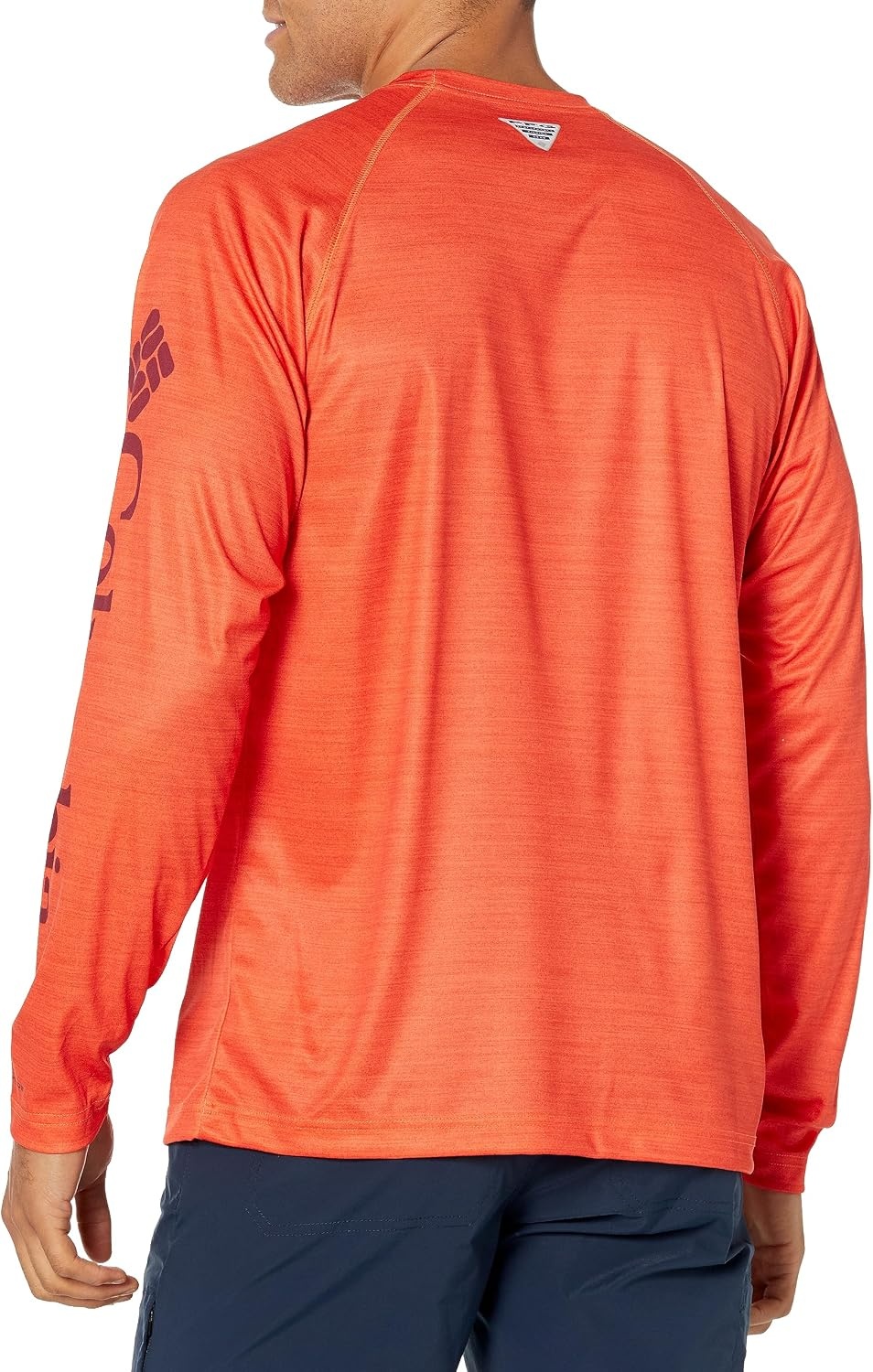 image:imageColumbia Mens Collegiate Terminal Tackle Heather Long Sleeve ShirtVt Tangy Orange Heather