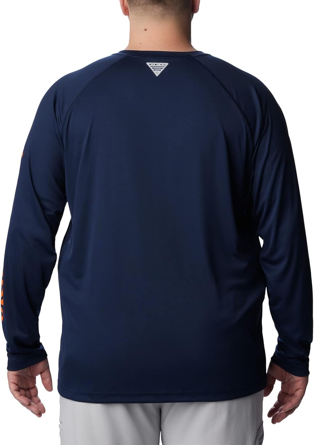 image:imageColumbia Mens Collegiate Terminal Tackle Long Sleeve ShirtAub Collegiate NavySpark Orange