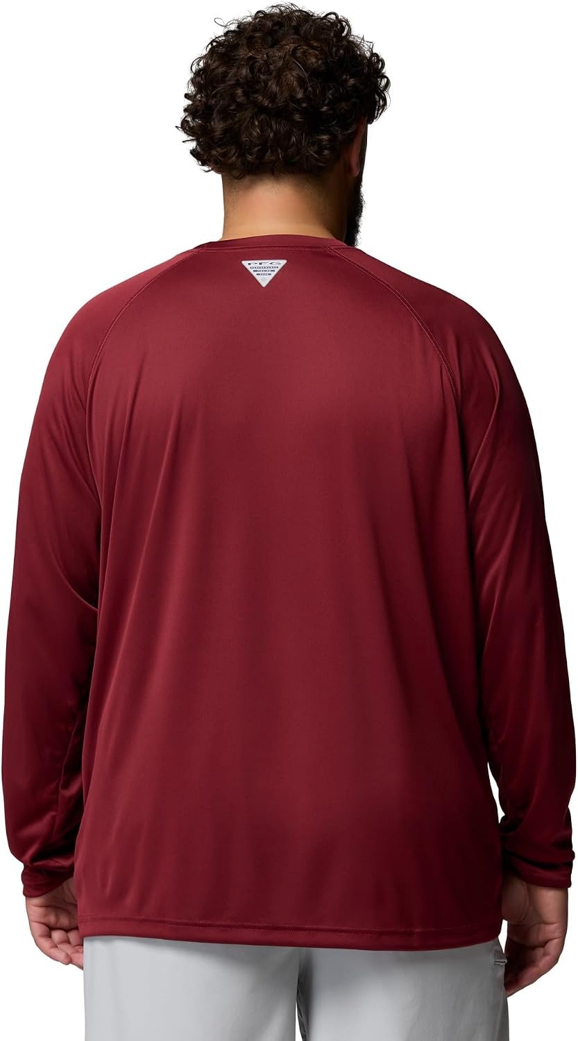 image:imageColumbia Mens Collegiate Terminal Tackle Long Sleeve ShirtFsu CabernetSierra Tan