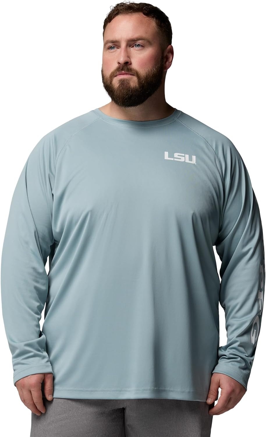 image:imageColumbia Mens Collegiate Terminal Tackle Long Sleeve ShirtLsu Crushed Blue