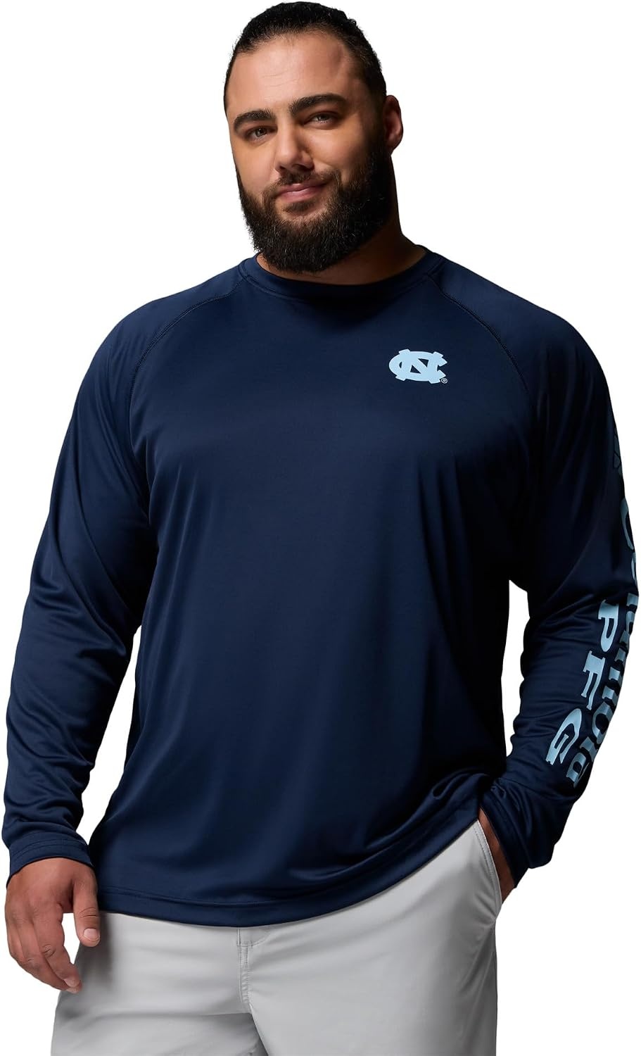 image:imageColumbia Mens Collegiate Terminal Tackle Long Sleeve ShirtNc Collegiate Navy