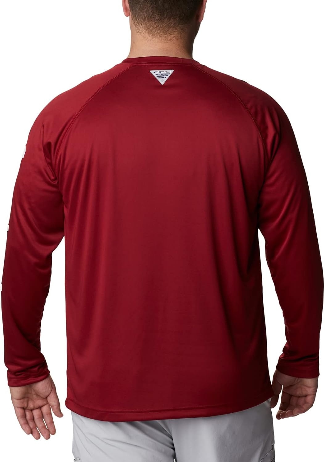 image:imageColumbia Mens Collegiate Terminal Tackle Long Sleeve ShirtSc BeetWhite