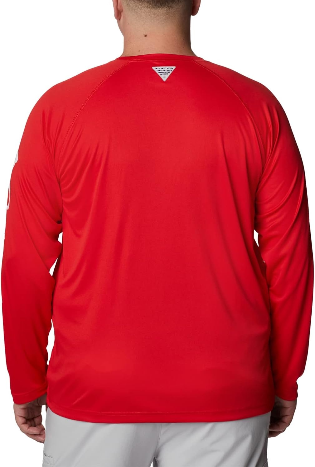image:imageColumbia Mens Collegiate Terminal Tackle Long Sleeve ShirtUga Bright RedWhite