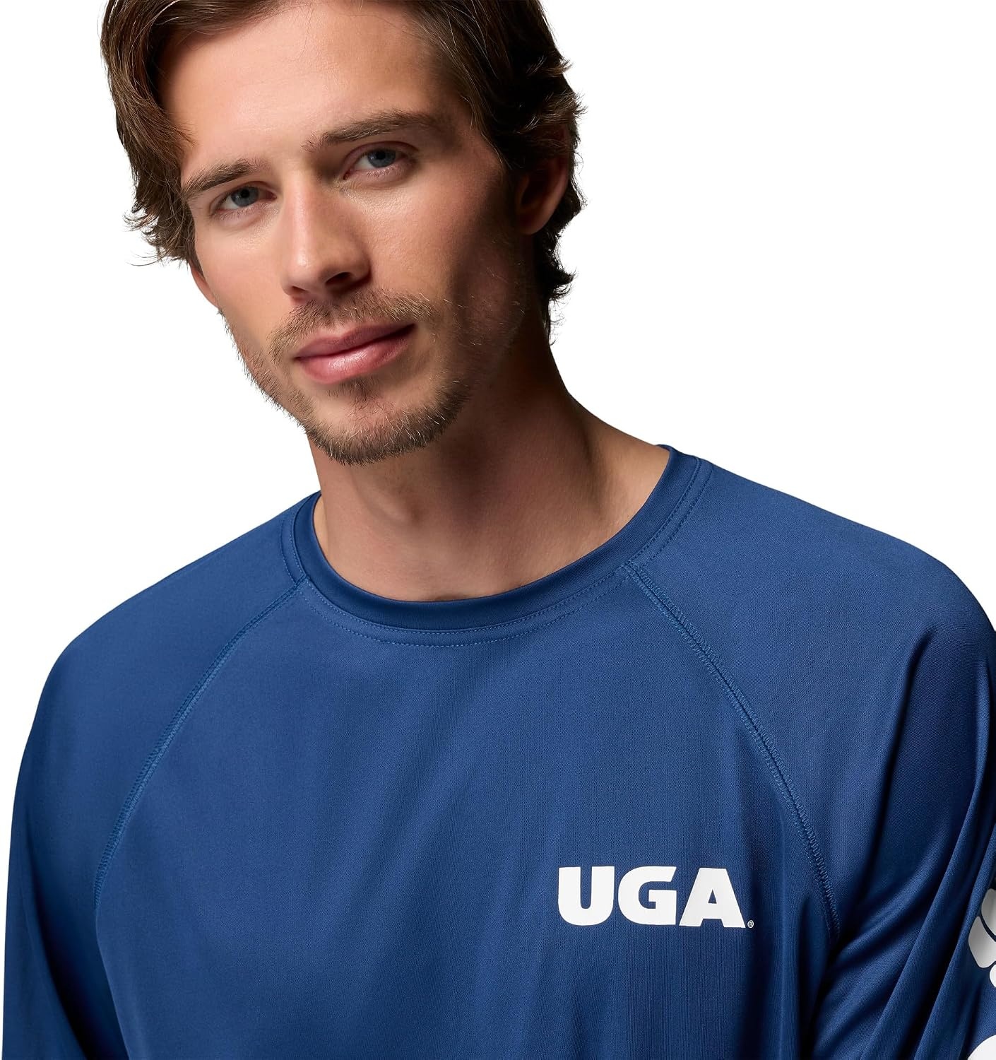 image:imageColumbia Mens Collegiate Terminal Tackle Long Sleeve ShirtUga Carbon