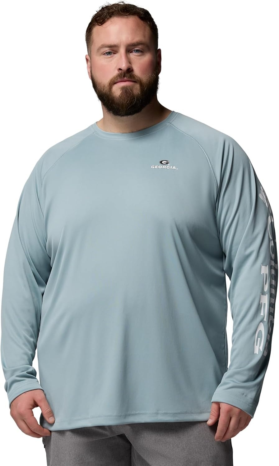 image:imageColumbia Mens Collegiate Terminal Tackle Long Sleeve ShirtUga Crushed Blue