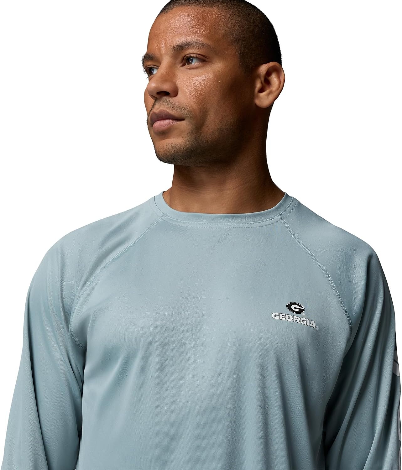 image:imageColumbia Mens Collegiate Terminal Tackle Long Sleeve ShirtUga Crushed Blue