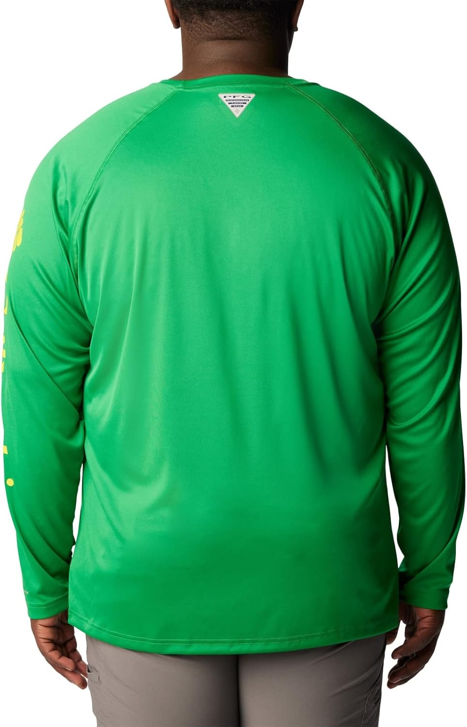 image:imageColumbia Mens Collegiate Terminal Tackle Long Sleeve ShirtUo Fuse GreenYellow Glo