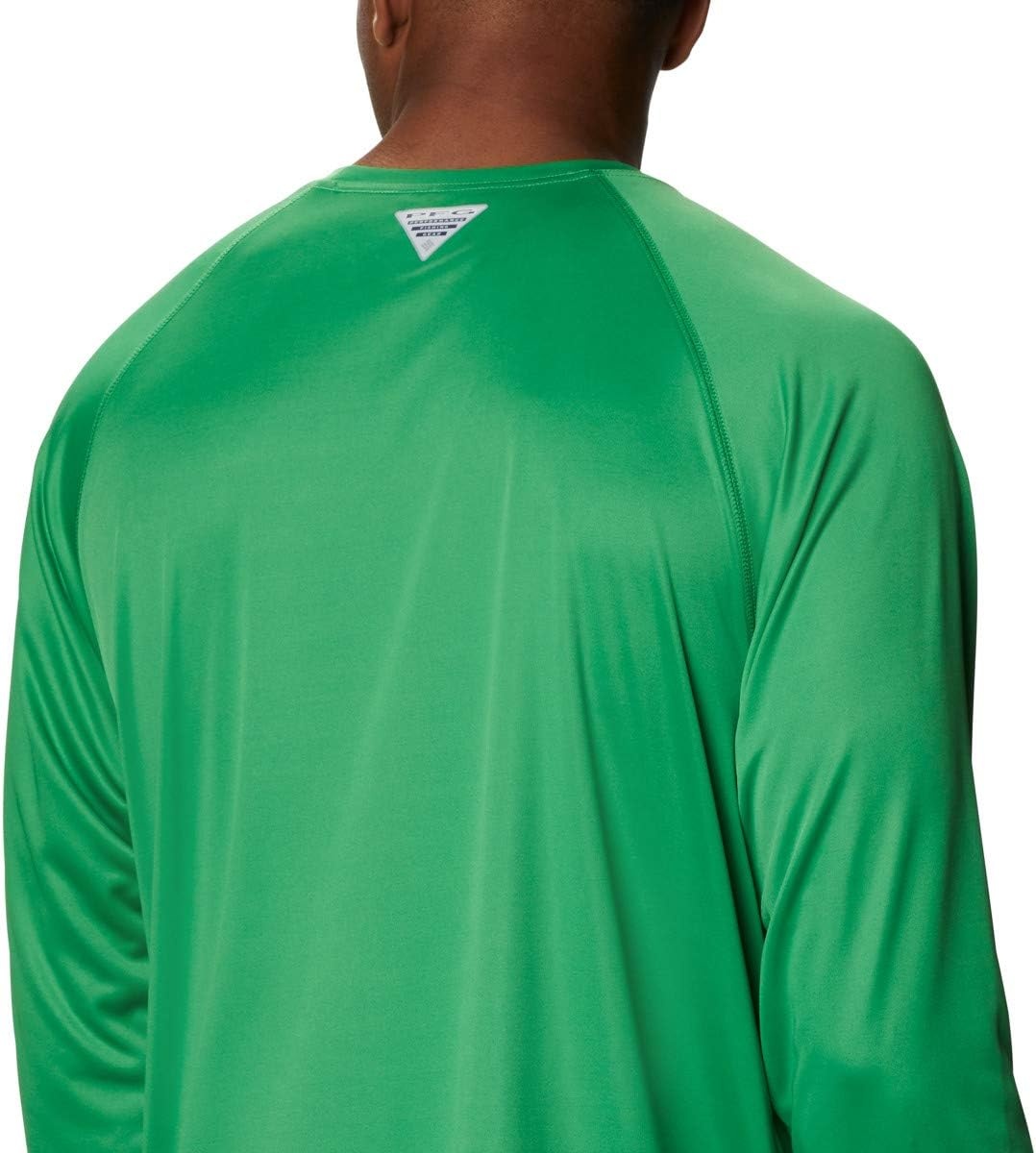 image:imageColumbia Mens Collegiate Terminal Tackle Long Sleeve ShirtUo Fuse GreenYellow Glo