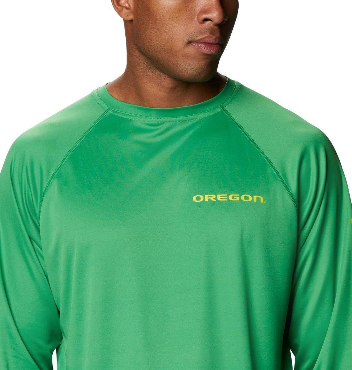 image:imageColumbia Mens Collegiate Terminal Tackle Long Sleeve ShirtUo Fuse GreenYellow Glo