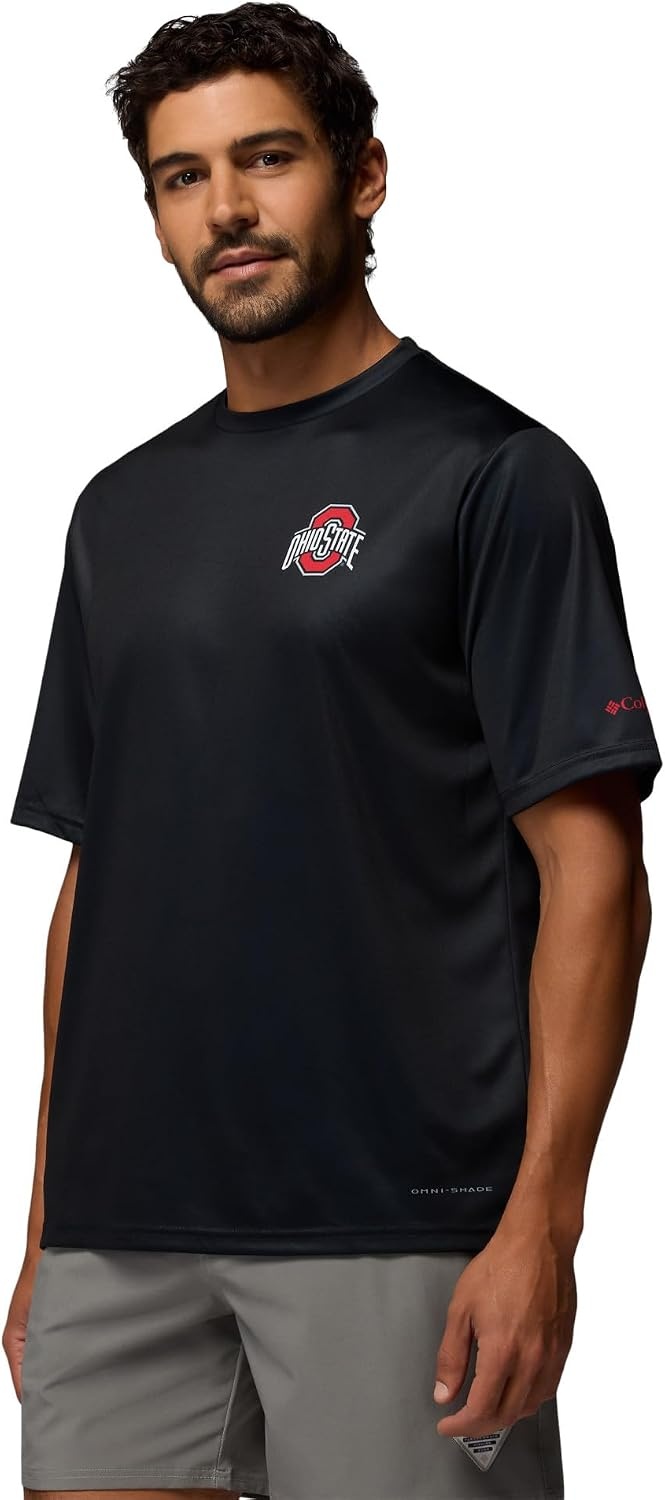 image:imageColumbia Mens Collegiate Terminal Tackle Short Sleeve Shirt Os Black