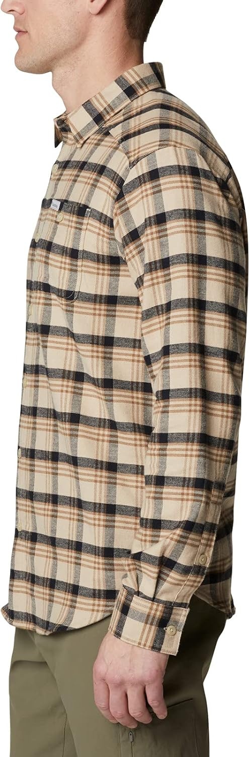 image:imageColumbia Mens Cornell Woods Flannel Long Sleeve ShirtAncient Fossil Med Window Tartan