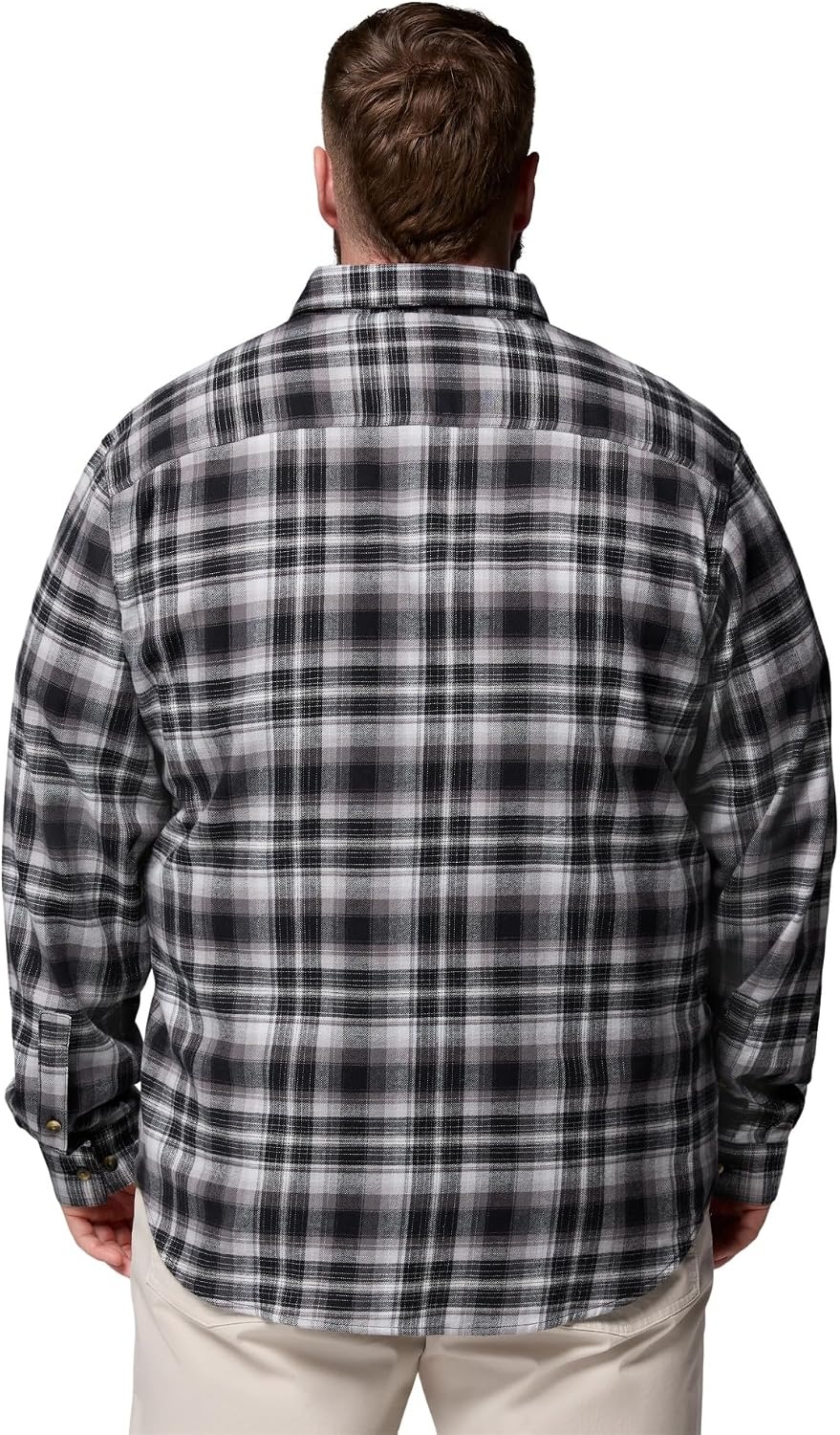 image:imageColumbia Mens Cornell Woods Flannel Long Sleeve ShirtBlack Backland Tartan