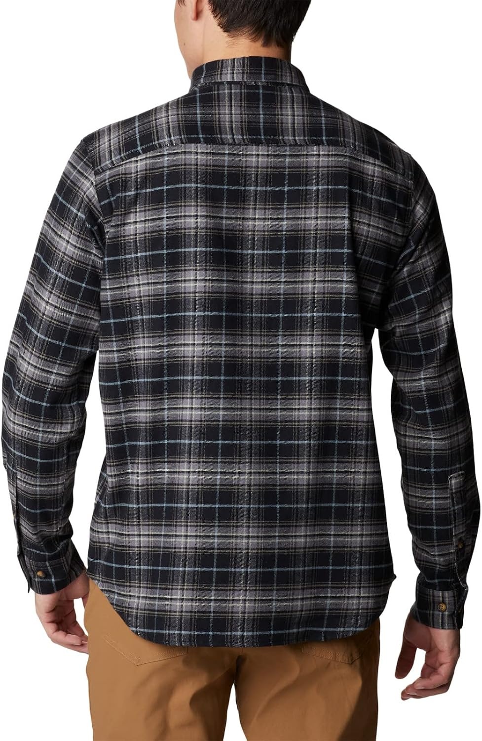 image:imageColumbia Mens Cornell Woods Flannel Long Sleeve ShirtBlack Multi Tartan