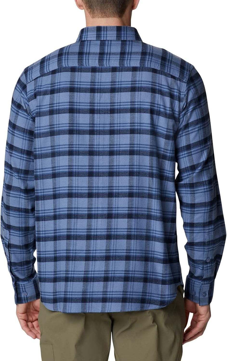 image:imageColumbia Mens Cornell Woods Flannel Long Sleeve ShirtBluestone Med Window Tartan